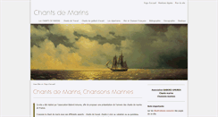 Desktop Screenshot of chants-marins.info