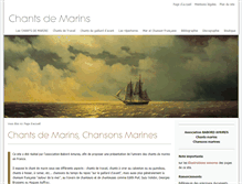 Tablet Screenshot of chants-marins.info